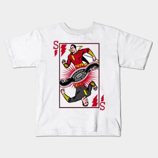 SHAZAM BLACK ADAM - Playing card Kids T-Shirt